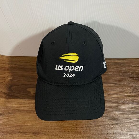US Open 2024 Zone Cap Hat Strapback Under Armour UA Tennis Black Chubb - Picture 1 of 6